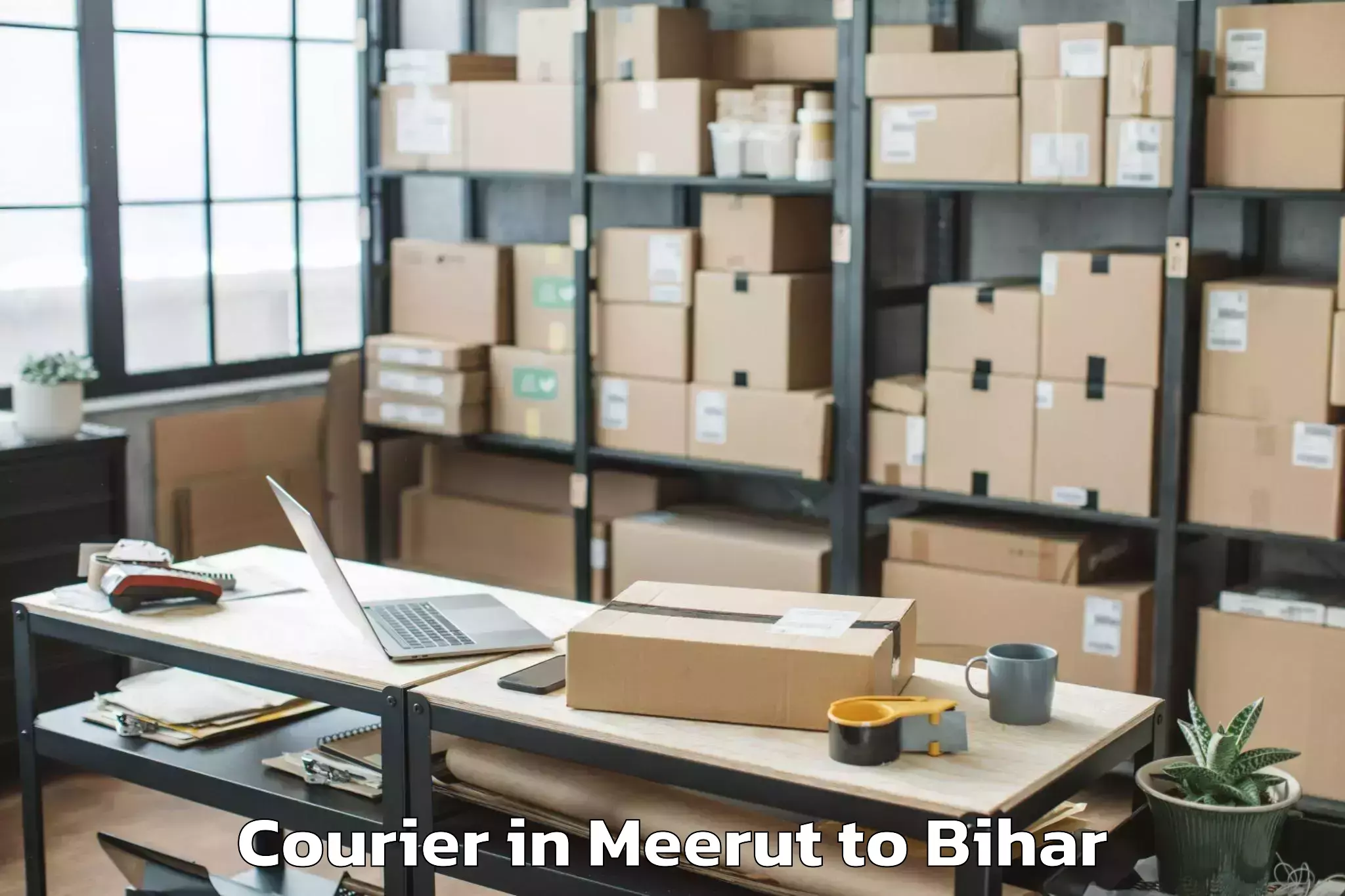 Easy Meerut to Sugauna Courier Booking